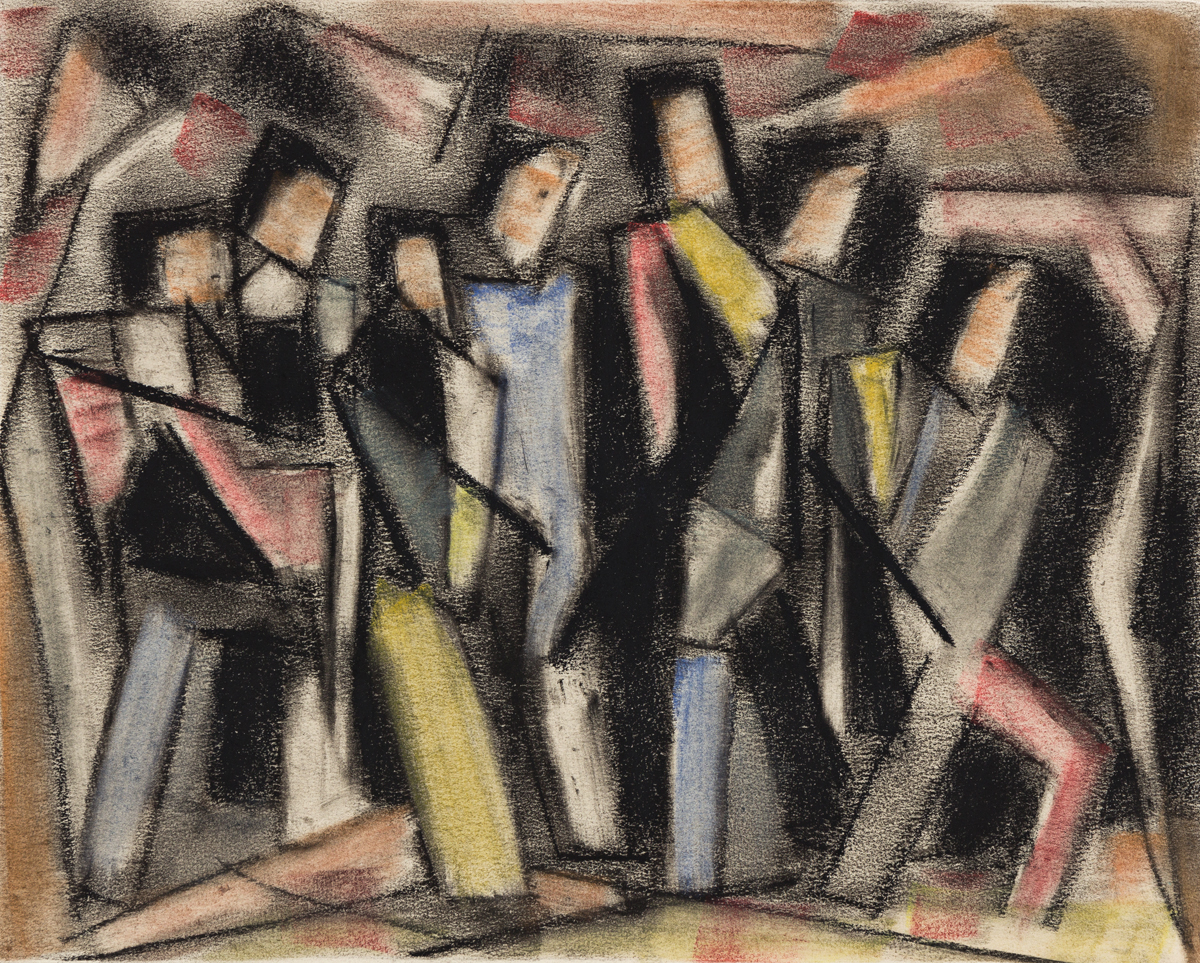 JOSEF MEIERHANS (1890 - 1980, SWISS/AMERICAN) Untitled, (Seven Figures).